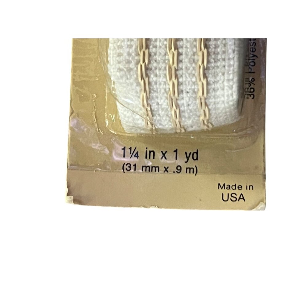 Vintage Dritz Non-Slip Elasticized Belting 1¼” x 1yd 2 Pack NOS Sealed NEW - Picture 3 of 4